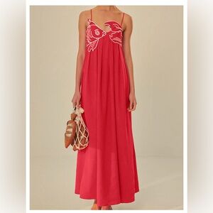 Red fish dress S